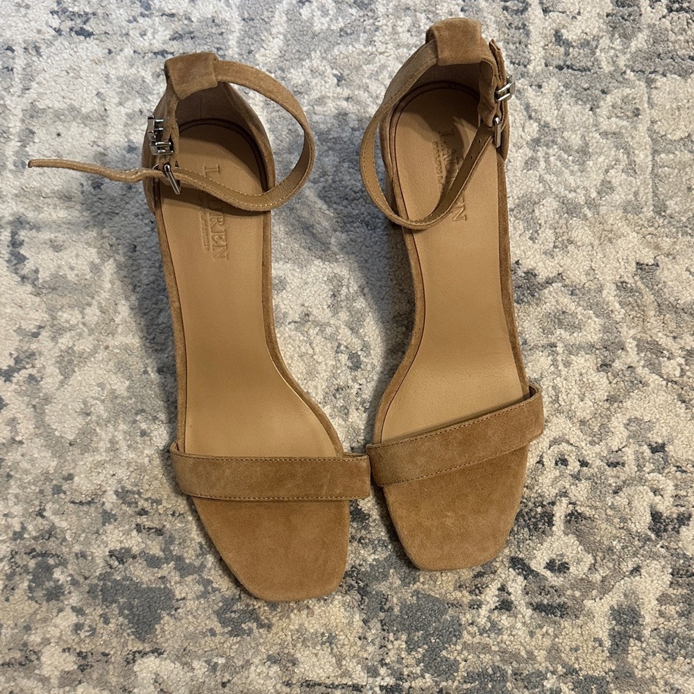 Polo by Ralph Lauren Brown Suede Heels